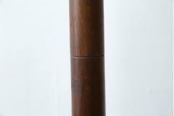和製ヴィンテージ　秋田木工　曲げ木の優美な傘立て付きポールハンガー　(R-087696)