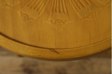 中古　美品　希少な廃番品　秋田木工　Stellamia Branche(ステラミア・ブランチ)シリーズ　座面にエンボス加工を施した軽やかな曲木細工のチェア2脚セット　(R-087698)