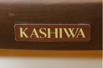 中古　美品　柏木工(KASHIWA)　ウォールナット材&オーク材　ツートンカラーが美しいCC71 CIVIL(シビル)ダイニングチェア2脚セット　(R-087705)