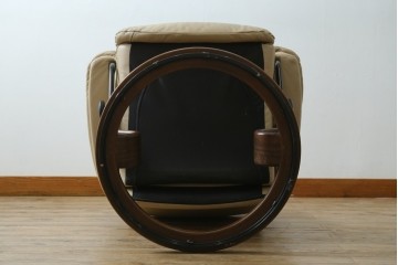 中古　美品　EKORNES(エコーネス)　本革　ストレスレス レノ クラシック(S)　包み込むような座り心地のリクライニングチェアとオットマンのセット　定価約45万円　(R-087714)