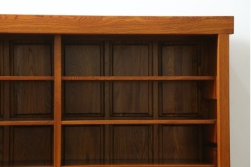 中古　欅(ケヤキ)材　格子戸が美しい水屋箪笥サイドボード　(R-087719)