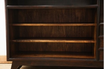 中古　松本民芸家具　可愛らしいデザインの90型茶タンス　定価約44万円　(R-087727)