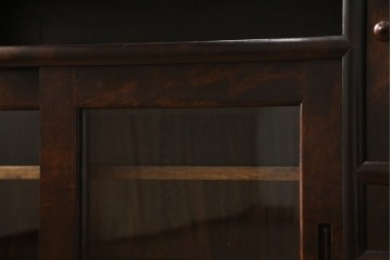 中古　松本民芸家具　可愛らしいデザインの90型茶タンス　定価約44万円　(R-087727)