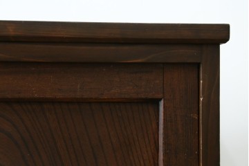 和製アンティーク　古建具リメイク　欅(ケヤキ)材　引き戸の杢目が目を惹くサイドボード　R-087728