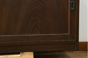 和製アンティーク　古建具リメイク　欅(ケヤキ)材　引き戸の杢目が目を惹くサイドボード　R-087728