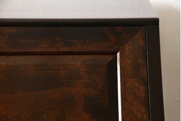 中古　松本民芸家具　T型　重厚な佇まいのライティングビューロー　定価約46万5千円　(R-087729)
