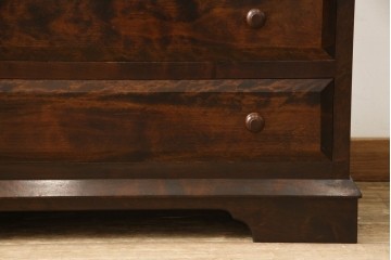 中古　松本民芸家具　T型　重厚な佇まいのライティングビューロー　定価約46万5千円　(R-087729)