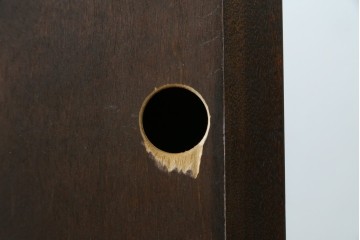 中古　松本民芸家具　T型　重厚な佇まいのライティングビューロー　定価約46万5千円　(R-087729)