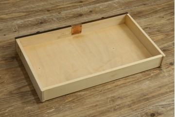 中古　希少な廃番品　蝦夷民藝(蝦夷民芸家具)　取り外せる小引き出し付きライティングビューロー(R-087731)