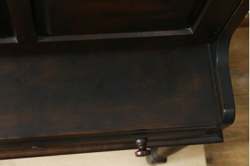 中古　希少な廃番品　蝦夷民藝(蝦夷民芸家具)　取り外せる小引き出し付きライティングビューロー(R-087731)