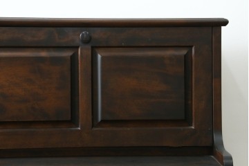 中古　希少な廃番品　蝦夷民藝(蝦夷民芸家具)　取り外せる小引き出し付きライティングビューロー(R-087731)
