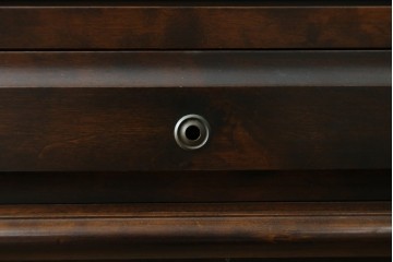 中古　希少な廃番品　蝦夷民藝(蝦夷民芸家具)　取り外せる小引き出し付きライティングビューロー(R-087731)