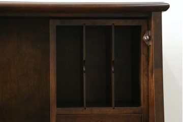 中古　希少な廃番品　蝦夷民藝(蝦夷民芸家具)　取り外せる小引き出し付きライティングビューロー　(R-087731)