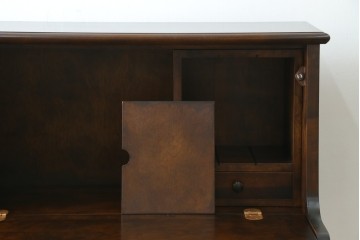 中古　希少な廃番品　蝦夷民藝(蝦夷民芸家具)　取り外せる小引き出し付きライティングビューロー　(R-087731)