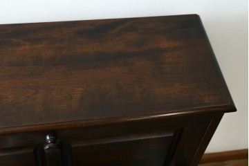 中古　希少な廃番品　蝦夷民藝(蝦夷民芸家具)　取り外せる小引き出し付きライティングビューロー　(R-087731)