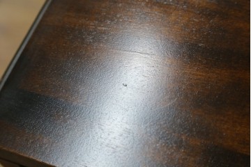 中古　希少な廃番品　蝦夷民藝(蝦夷民芸家具)　取り外せる小引き出し付きライティングビューロー　(R-087731)