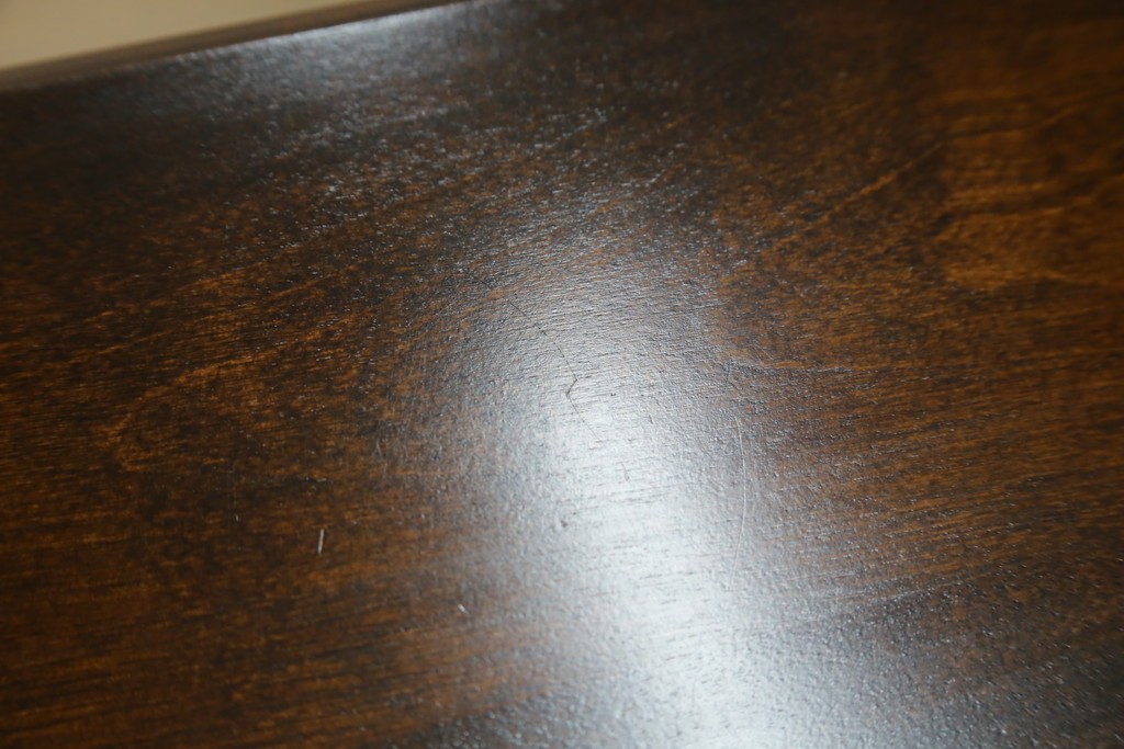 中古　希少な廃番品　蝦夷民藝(蝦夷民芸家具)　取り外せる小引き出し付きライティングビューロー　(R-087731)