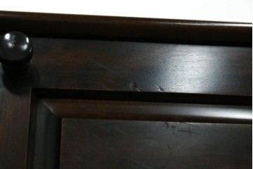 中古　希少な廃番品　蝦夷民藝(蝦夷民芸家具)　取り外せる小引き出し付きライティングビューロー　(R-087731)