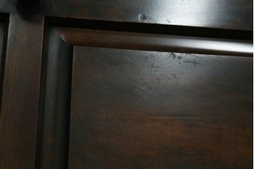 中古　希少な廃番品　蝦夷民藝(蝦夷民芸家具)　取り外せる小引き出し付きライティングビューロー　(R-087731)