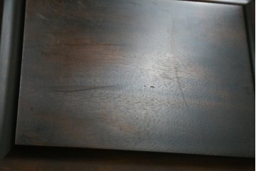 中古　希少な廃番品　蝦夷民藝(蝦夷民芸家具)　取り外せる小引き出し付きライティングビューロー　(R-087731)