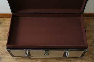和製ヴィンテージ　金具使いが目を引く舟トランク　(R-087732)