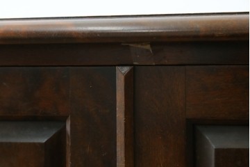 和製ヴィンテージ　北海道民芸家具　重厚感のあるサイドキャビネット　(R-087741)