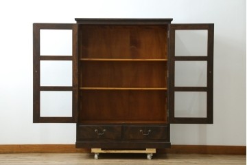 中古　美品　松本民芸家具　クラシカルなB型書棚　定価約43万円　(R-087743)