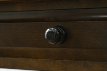 和製ヴィンテージ　国産　職人手作り品　民芸デザインの片袖机　(R-087745)