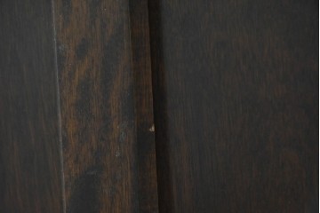 和製ヴィンテージ　国産　職人手作り品　民芸デザインの片袖机　(R-087745)