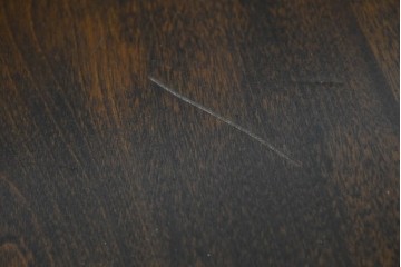 和製ヴィンテージ　国産　職人手作り品　民芸デザインの片袖机　(R-087745)