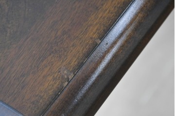 和製ヴィンテージ　国産　職人手作り品　民芸デザインの片袖机　(R-087745)