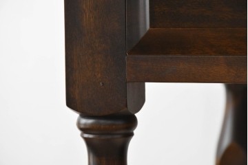 和製ヴィンテージ　国産　職人手作り品　民芸デザインの片袖机　(R-087745)