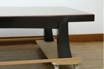 中古　美品　輪島塗　菊花尽くしの金蒔絵が見事な座卓　定価約170万円　(R-087748)