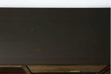 和製ビンテージ　落ち着いた色味が空間に馴染む収納力のあるローボード　(R-087753)