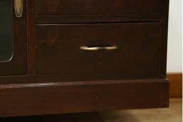 和製ビンテージ　落ち着いた色味が空間に馴染む収納力のあるローボード　(R-087753)