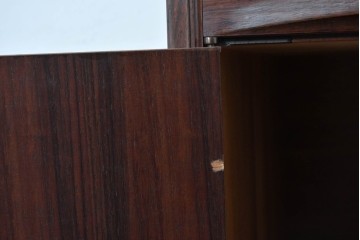 和製ヴィンテージ　ローズウッド材　木目の美しいキャビネット　(R-087756)