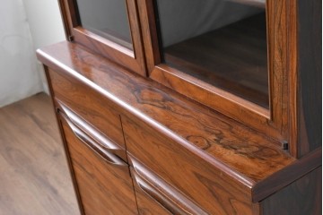 和製ヴィンテージ　ローズウッド材　木目の美しいキャビネット　(R-087756)