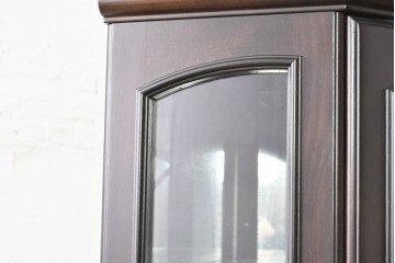 中古　美品　カリモク家具(karimoku)　多面ガラスのショーケース　定価約25万円　(R-087758)