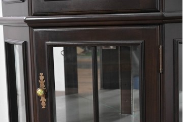 中古　美品　カリモク家具(karimoku)　多面ガラスのショーケース　定価約25万円　(R-087758)