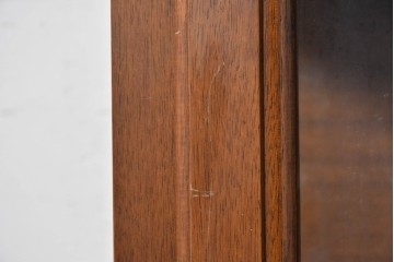 中古　美品　イタリア　アーチトップが優美な象嵌入りガラスキャビネット　(R-087759)