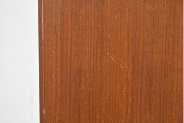 和製ヴィンテージ　希少デザイン　チーク材　丸い引き手が印象的なワードローブ　(R-087761)