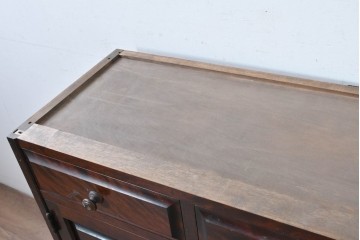 《天板取り付け加工費込み》中古　北海道民芸家具　端正な意匠が魅力のサイドボード　(R-087766)