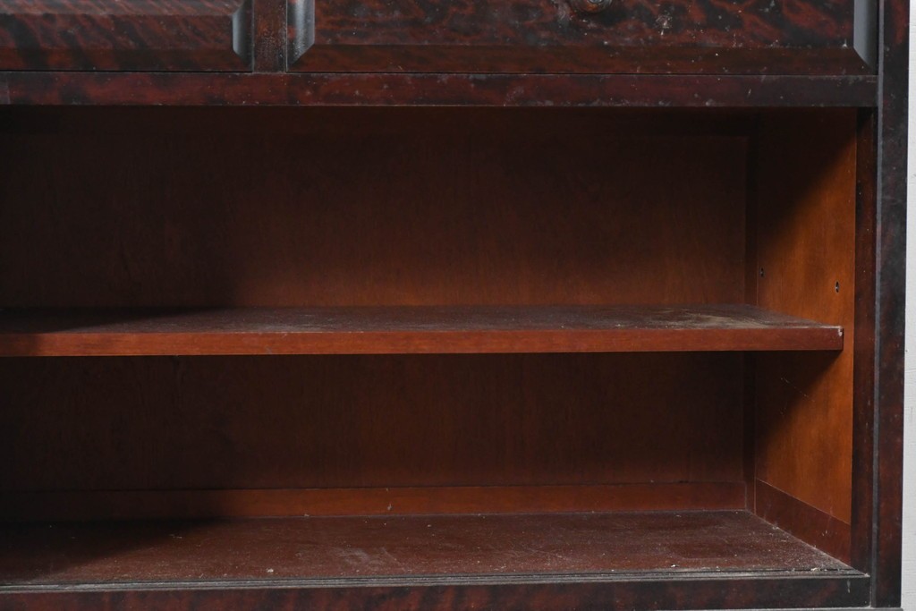 《天板取り付け加工費込み》中古　北海道民芸家具　カバ材　端正なフォルムのテレビボード　(R-087770)