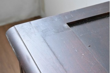 《天板取り付け加工費込み》中古　北海道民芸家具　カバ材　端正なフォルムのテレビボード　(R-087770)