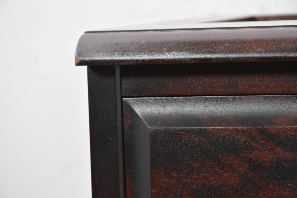 《天板取り付け加工費込み》中古　北海道民芸家具　カバ材　端正なフォルムのテレビボード　(R-087770)