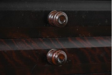 《天板取り付け加工費込み》中古　北海道民芸家具　カバ材　端正なフォルムのテレビボード　(R-087770)