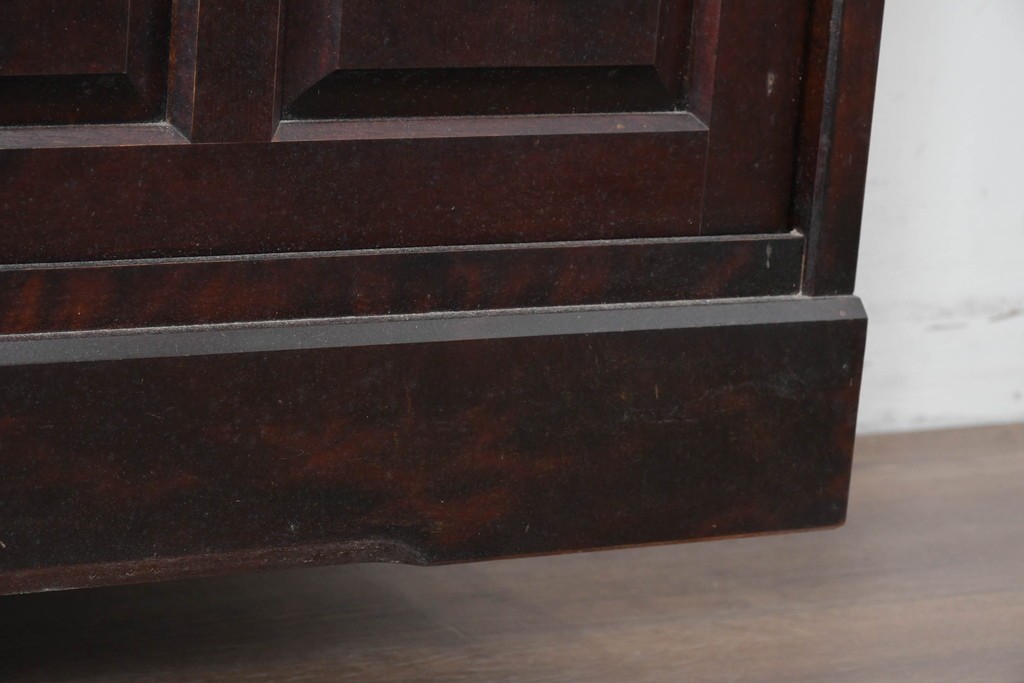 《天板取り付け加工費込み》中古　北海道民芸家具　カバ材　端正なフォルムのテレビボード　(R-087770)