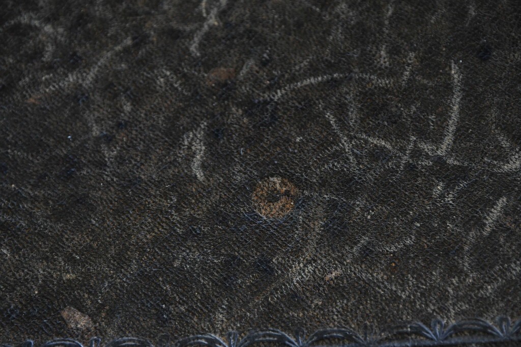 イギリスアンティーク　高級品!!　マホガニー材　優美な装飾と贅沢なレザートップのビューローブックケース　(R-087775)