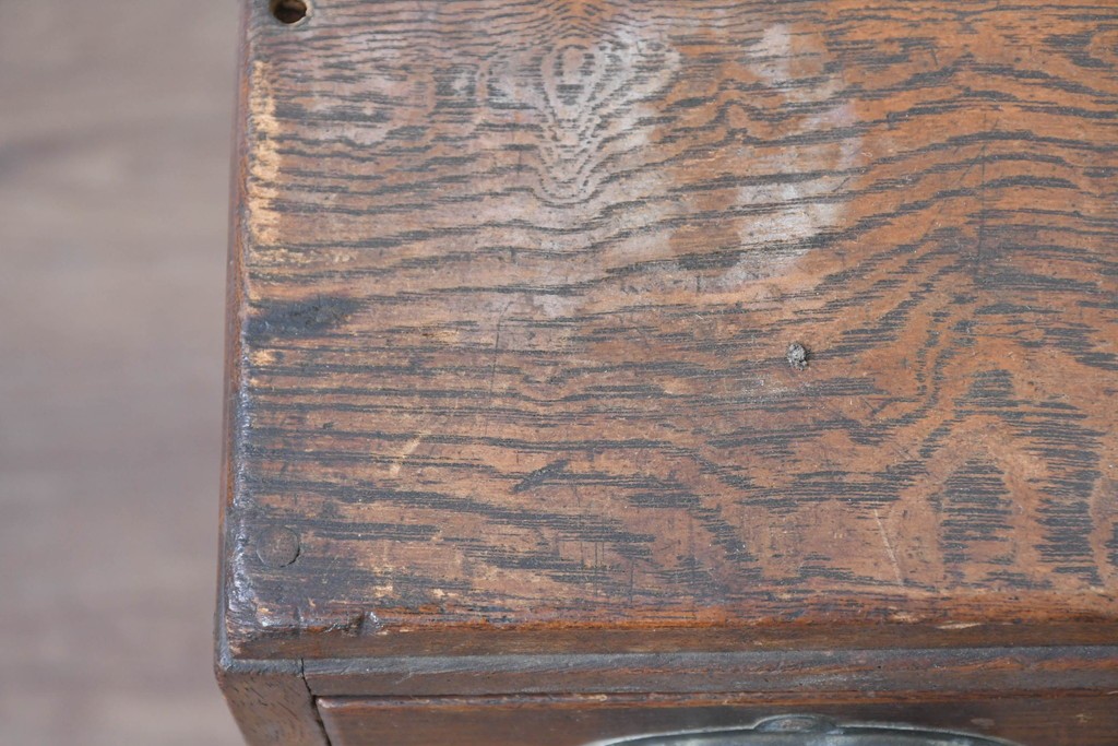 和製アンティーク　栓材　引き出し7杯のレトロなサイドチェスト　(R-087777)