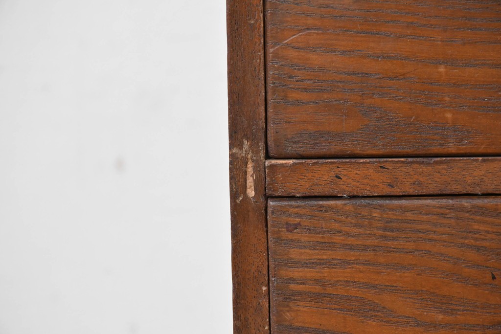 和製アンティーク　栓材　引き出し7杯のレトロなサイドチェスト　(R-087777)